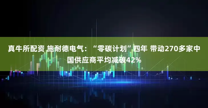 真牛所配资 施耐德电气：“零碳计划”四年 带动270多家中国供应商平均减碳42%